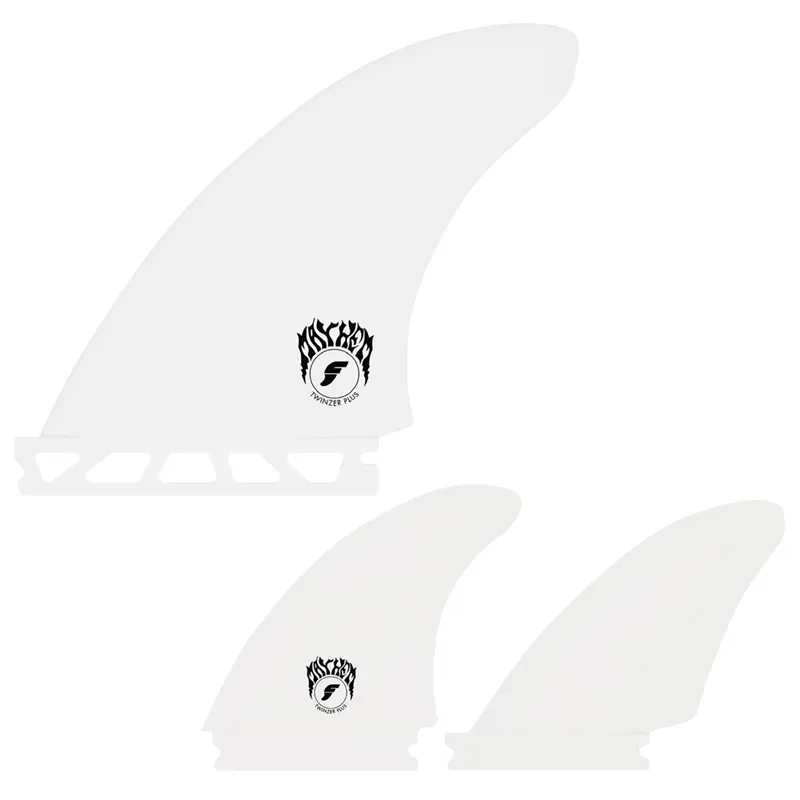Futures Fins Mayhem Twinzer Plus Fin Set in White