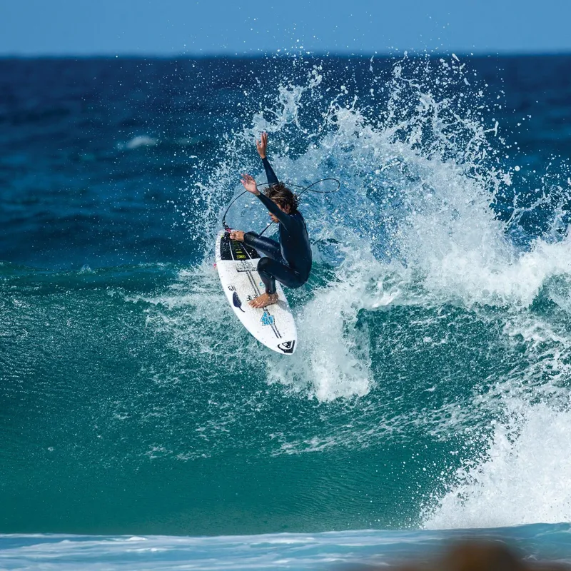 Ocean and Earth Micro Grom Tail Pad in Black-Lime-2