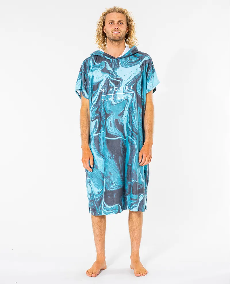 Rip Curl / Mix Up Print Hooded Towel / Pacific Blue