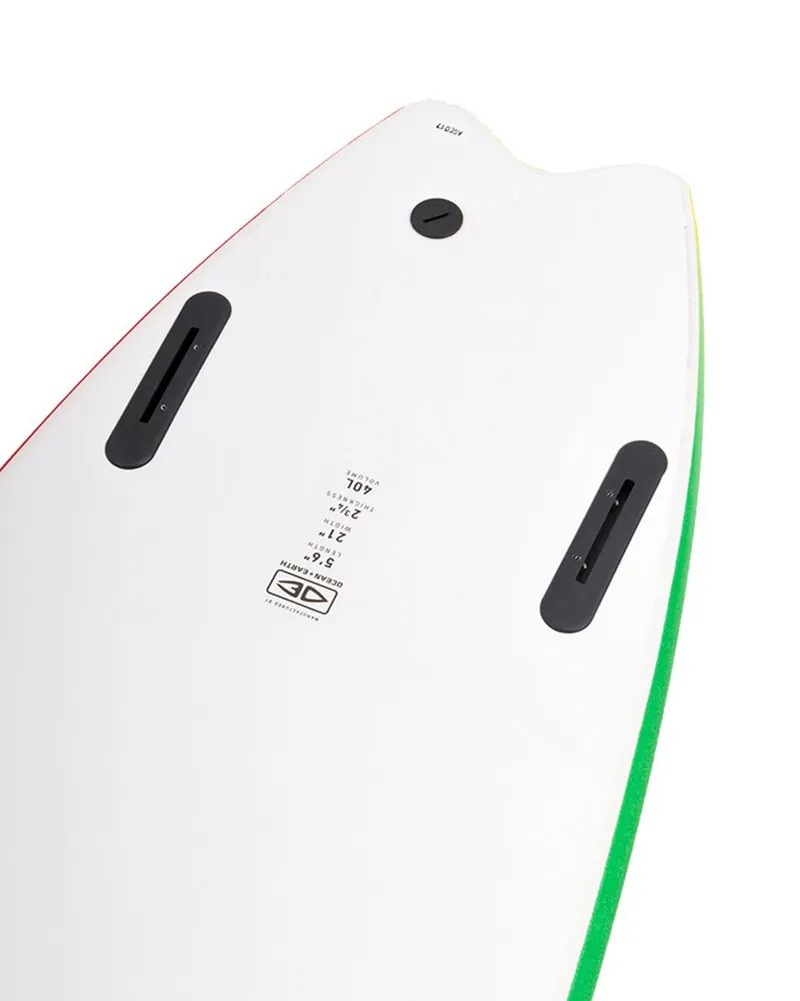 MR Surfboards / EZI Rider Twin Fin / Rasta-1