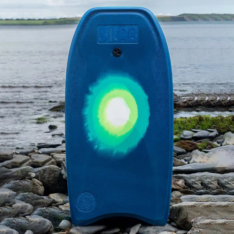 Vision Slab Recycled Bodyboard in Navy/Green Circles-2