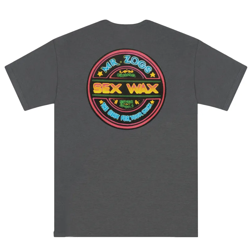 Sexwax Neon Tee in Dark Heather