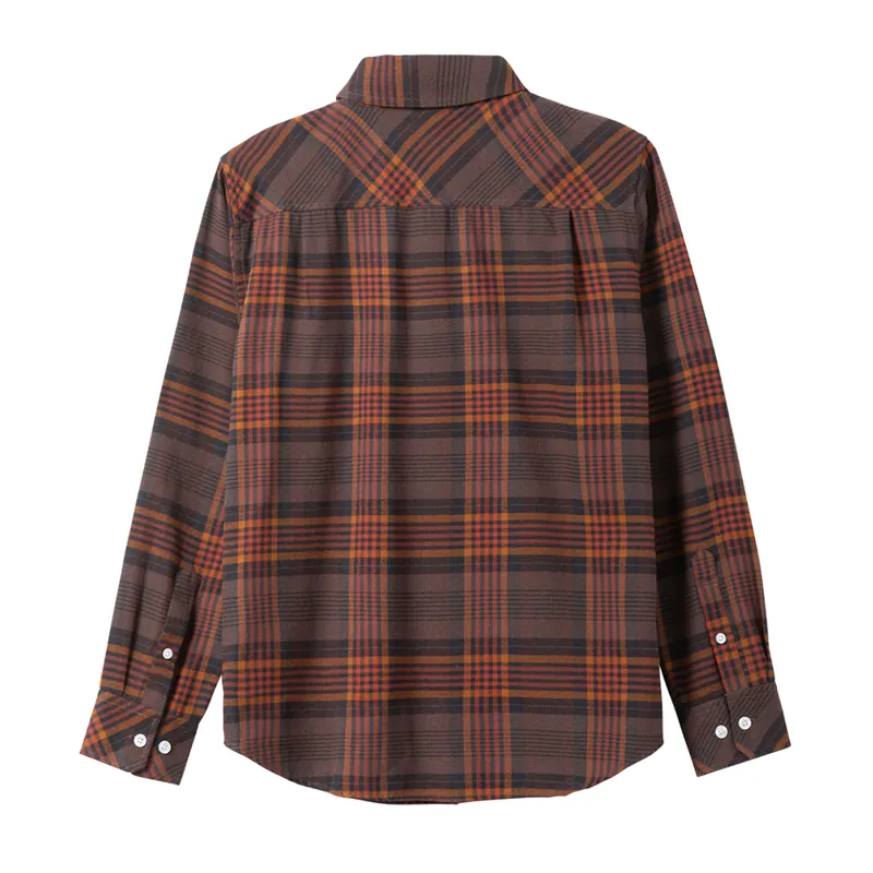 Dark Seas Newton Woven Shirt in Brown/Black-1