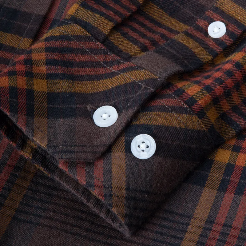 Dark Seas Newton Woven Shirt in Brown/Black-4