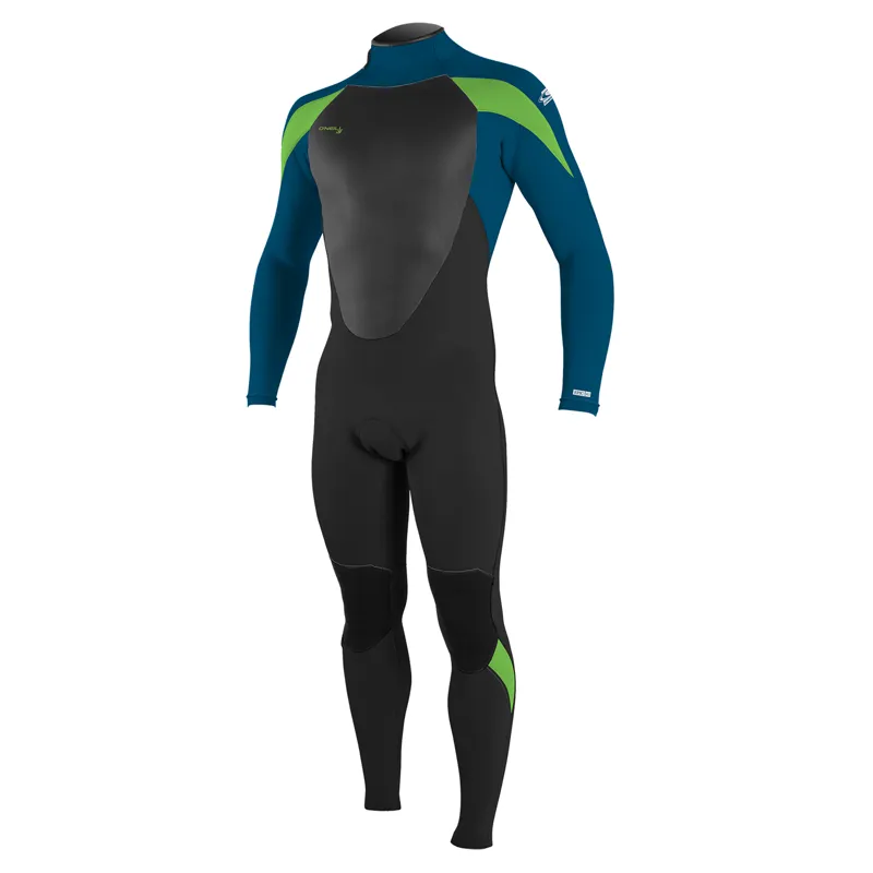 O'Neill Youth Epic 5-4mm Back Zip Wetsuit in Black-Ultrablue-Dayglo