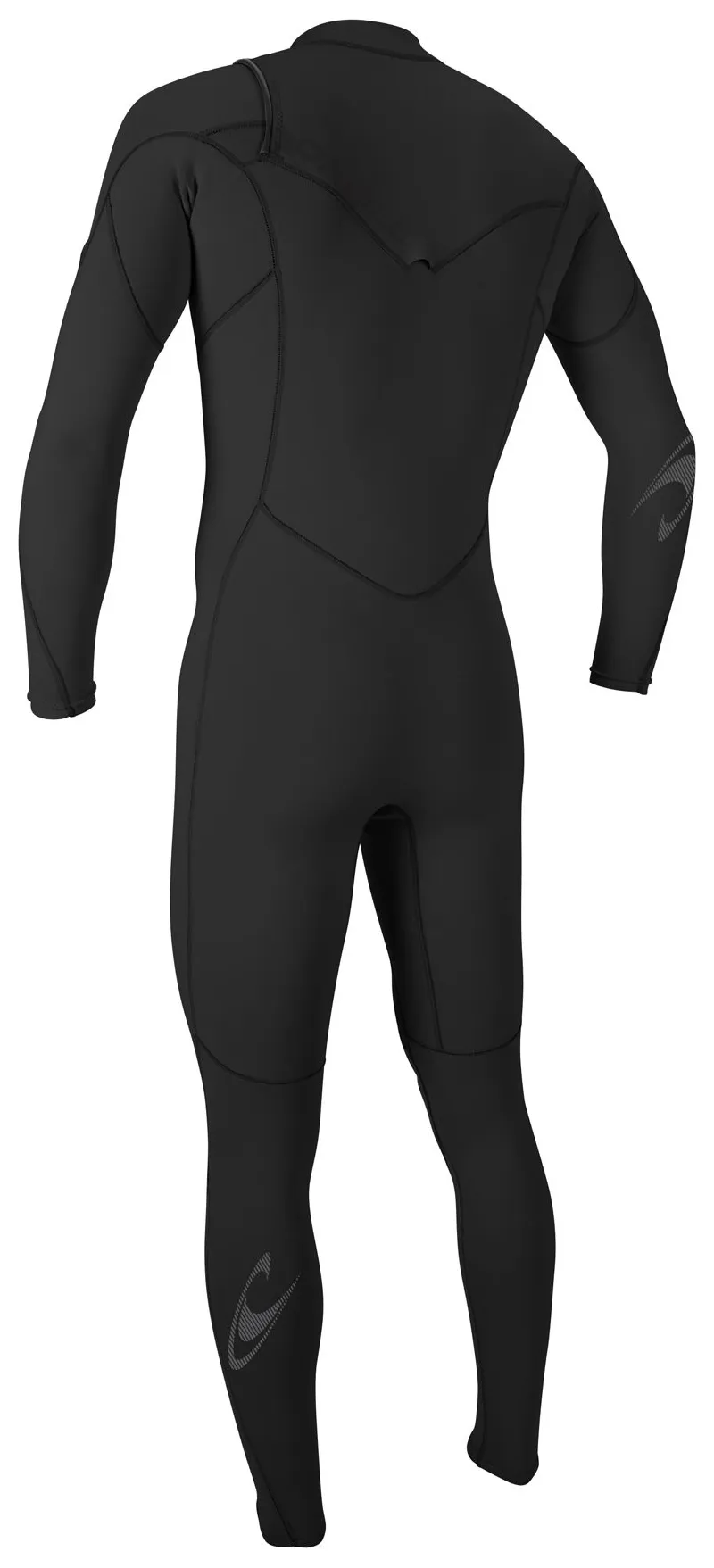 O Neill Mens Hammer 3-2mm Chest Zip Wetsuit in Black-1