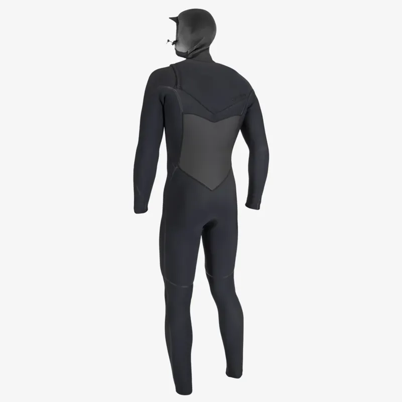 ONeill PsychoTech 6-4mm+ Hooded Chest Zip Wetsuit in Black-1