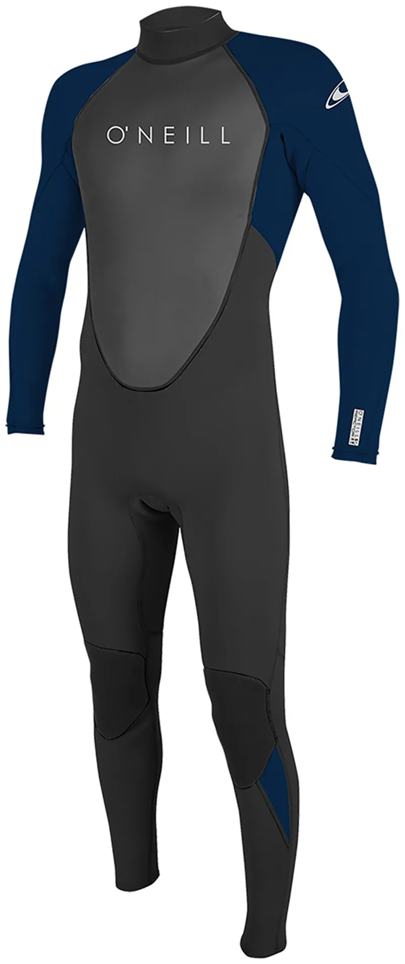 O Neill Reactor Mens 3-2mm Back Zip Wetsuit in Black/Abyss