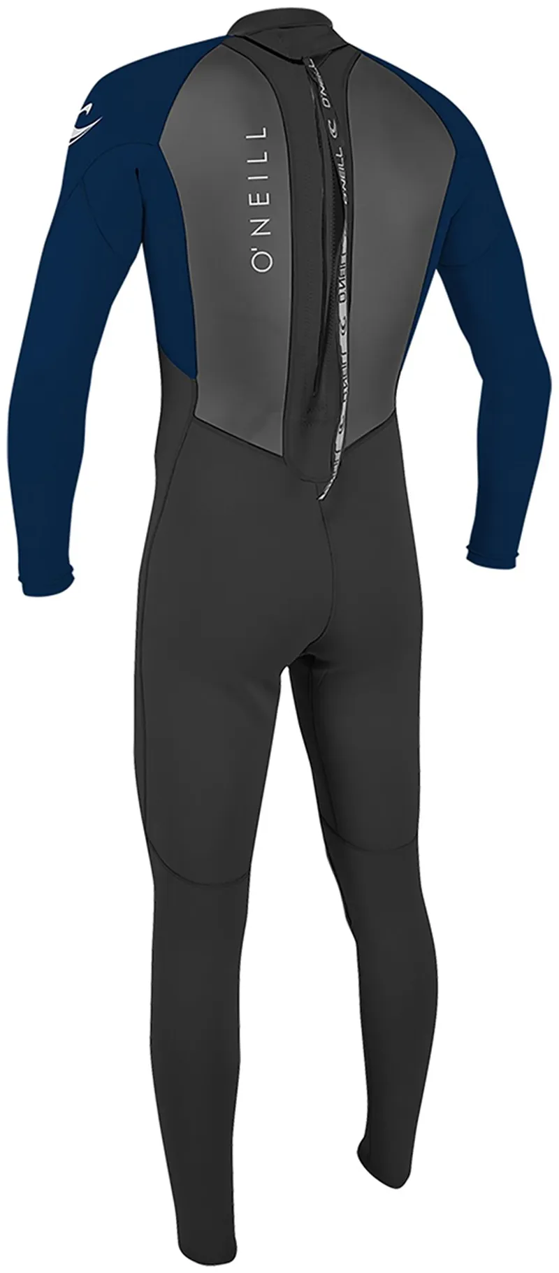 O Neill Reactor Mens 3-2mm Back Zip Wetsuit in Black/Abyss-1