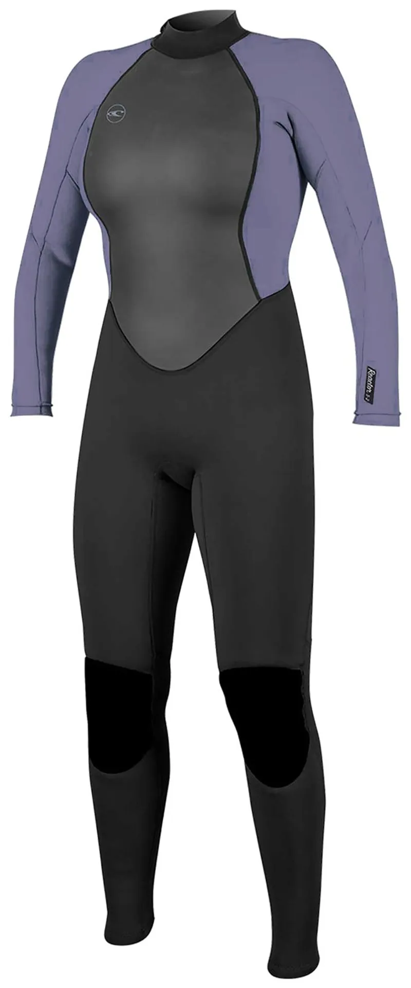 O Neill Womens Reactor 3-2mm Back Zip Wetsuit in Black/Mist