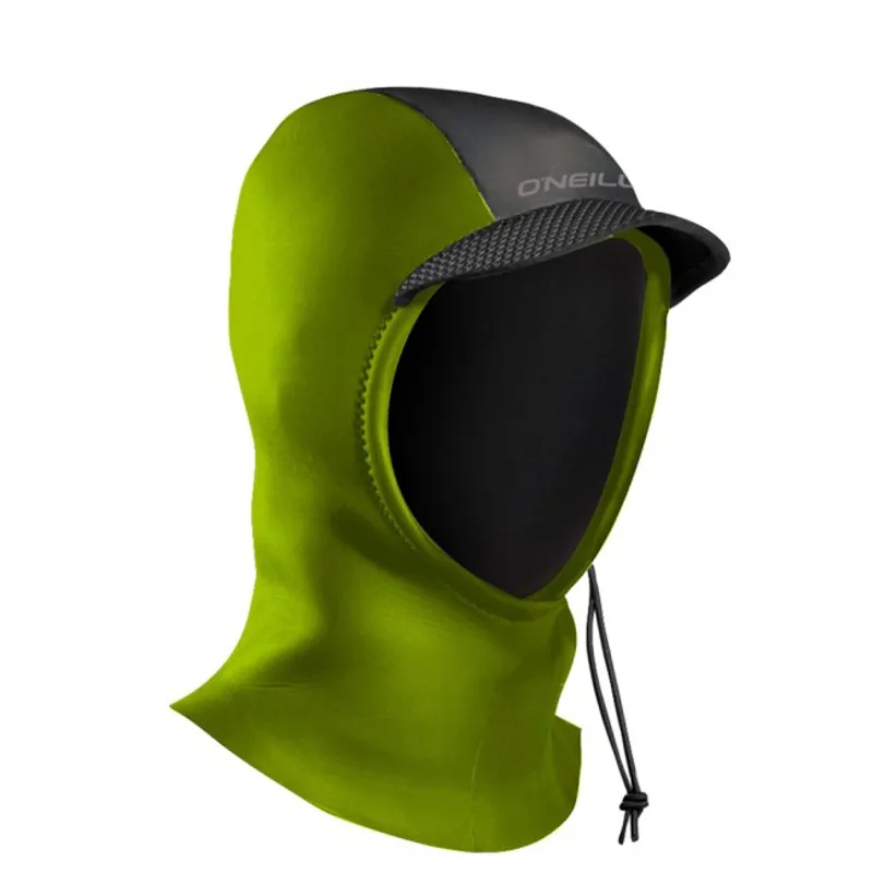O Neill Youth 3mm Psycho Wetsuit Hood in Dayglo Green
