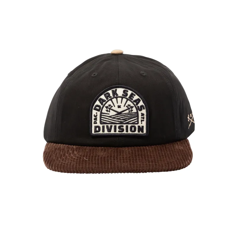 Dark Seas Oberon Cap in Black/Brown-3