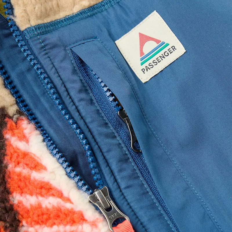Passenger Offroad Sherpa 1/2 Zip Fleece in Lost On Purpose Khaki-1