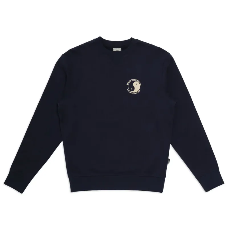 T and C OG Crew Sweat Top in Dark Navy-1