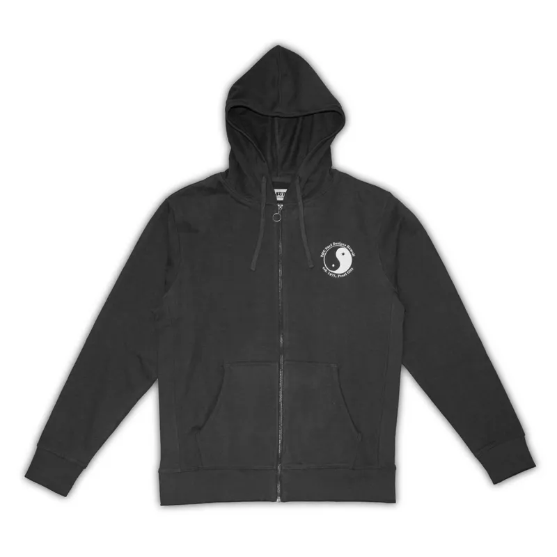 T and C OG Zip Hoodie in Washed Black