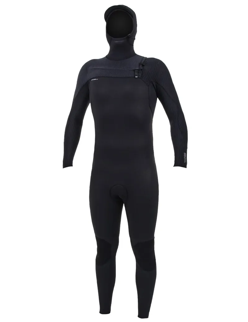 O Neill Hyperfreak 5-4mm+ Chest Zip Hooded Wetsuit