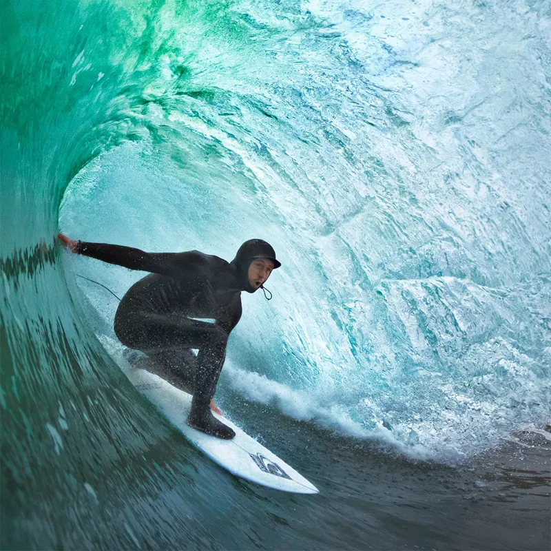 O Neill Hyperfreak 5-4mm+ Chest Zip Hooded Wetsuit-2