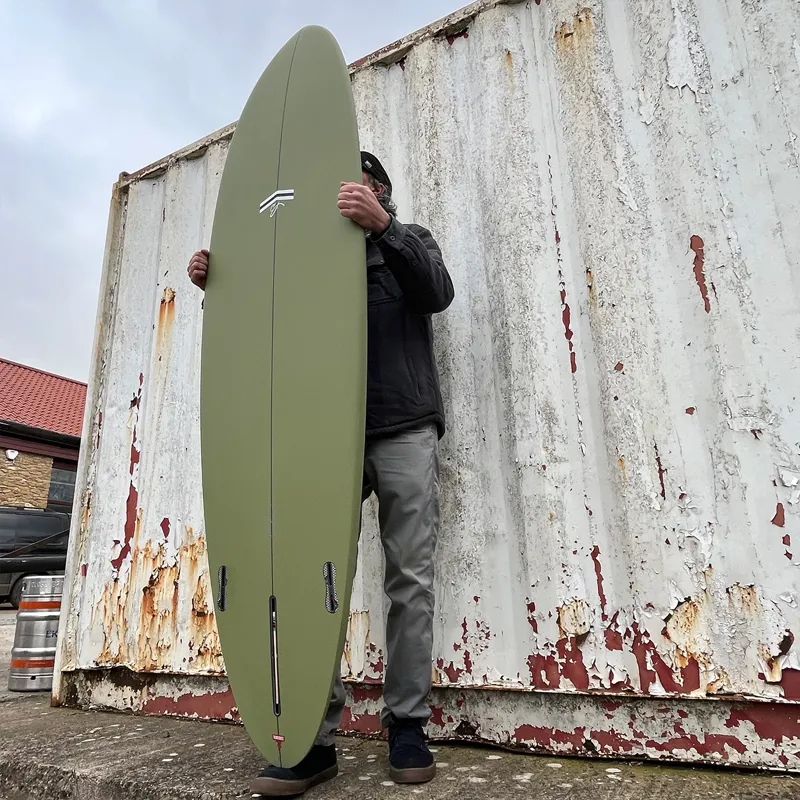Thunderbolt Surfboards CJ Nelson Outlier X in Army - FCS2-4
