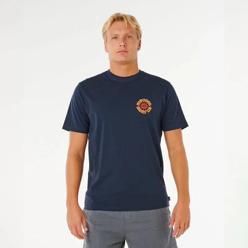 Rip Curl Pacific Rinse Circle Tee in Dark Navy-1