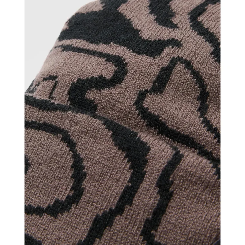 Passenger Amber Knit Beanie in Strata Swirl Black-2
