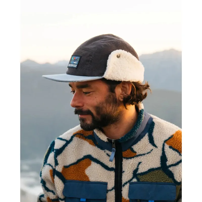 Passenger Daytime Sherpa Lined Cap in Charcoal-5