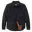 Passenger Kodiak Sherpa Lined Cord Overshirt in Faded Black