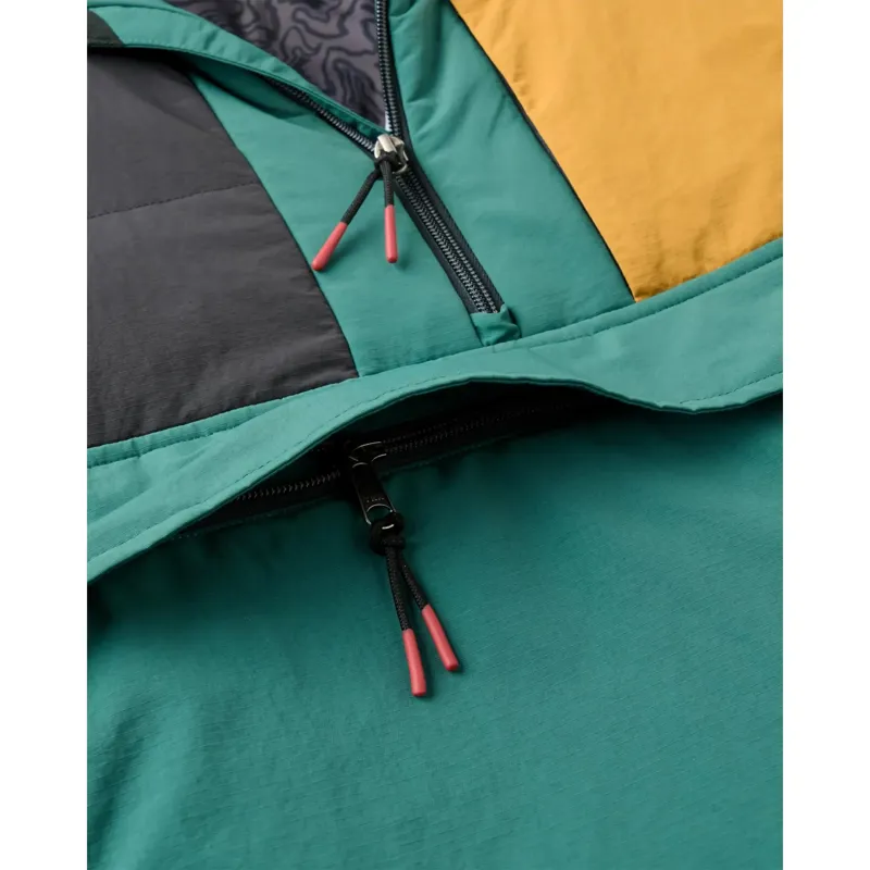 Passenger Oceanic Insulated Anorak in Faded Black/Deep Ocean-3