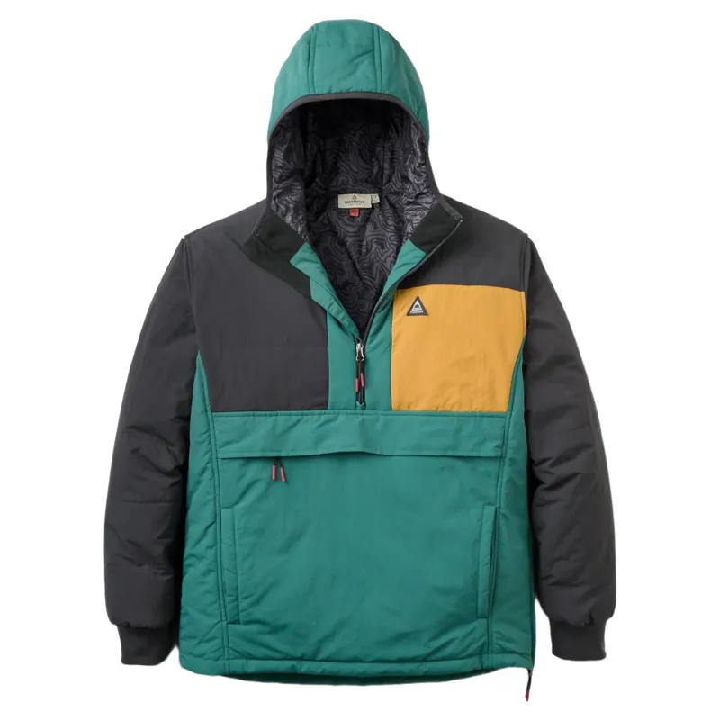 Passenger Oceanic Insulated Anorak in Faded Black/Deep Ocean