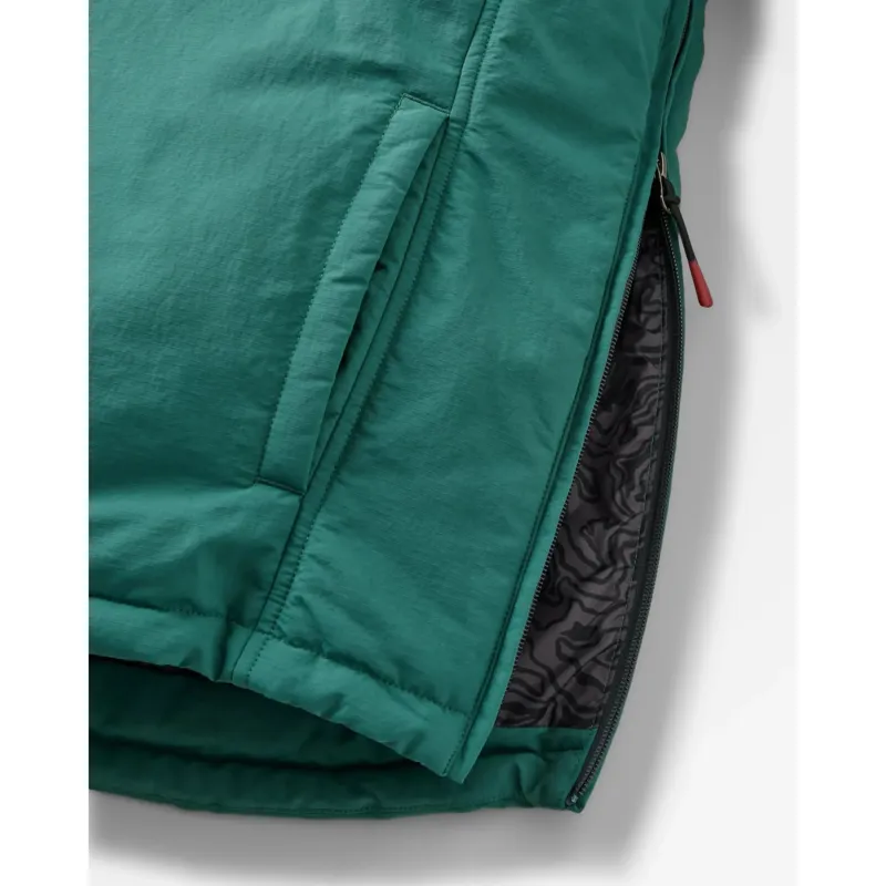 Passenger Oceanic Insulated Anorak in Faded Black/Deep Ocean-6