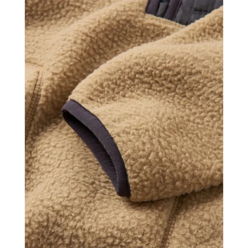 Passenger Offgrid 1/2 Zip Recycled Sherpa Fleece in Biscuit-6