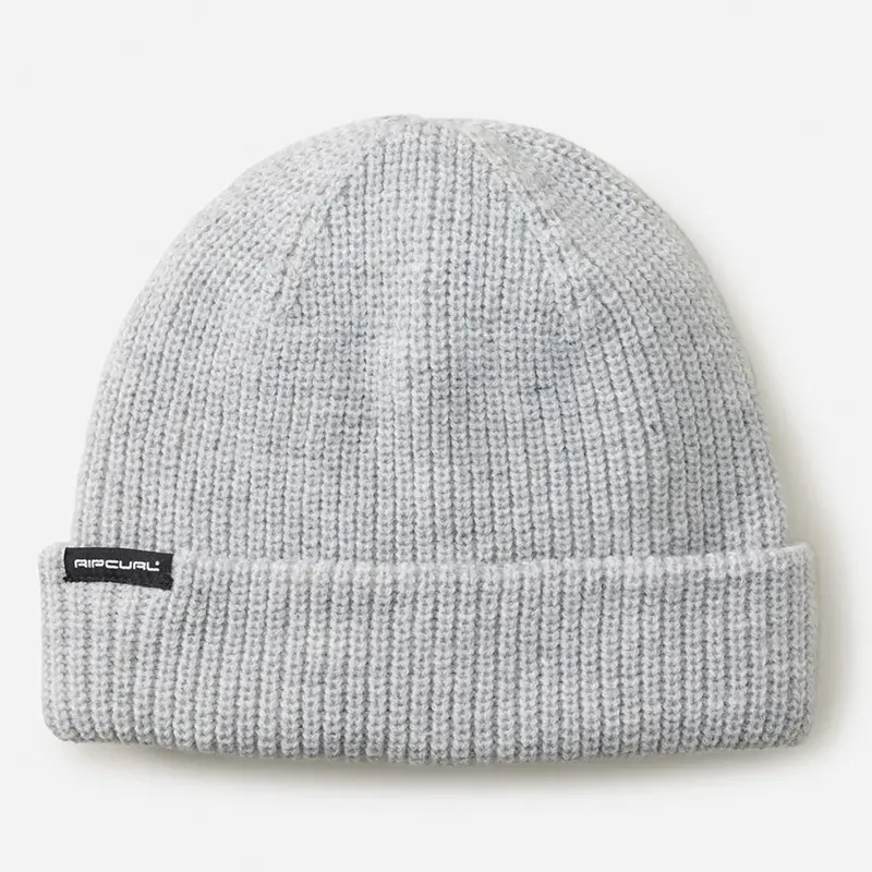 Rip Curl Pill Shallow Beanie in Grey Heather