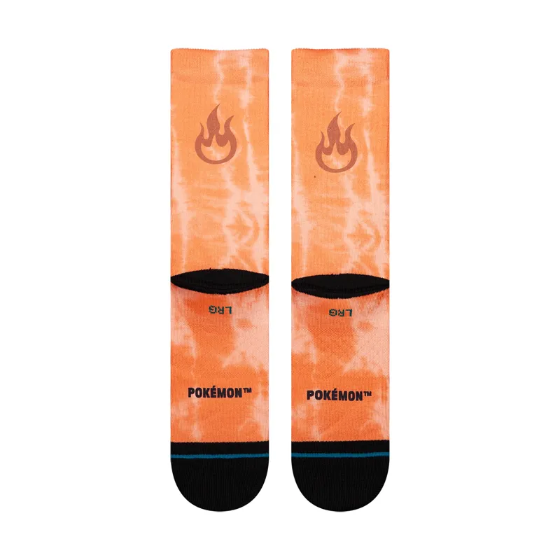 Stance Pokemon Charizard Crew Sock in Orange-2