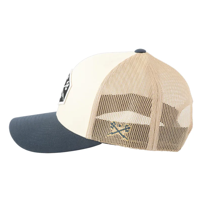 Dark Seas Progress Cap in White/Navy-1