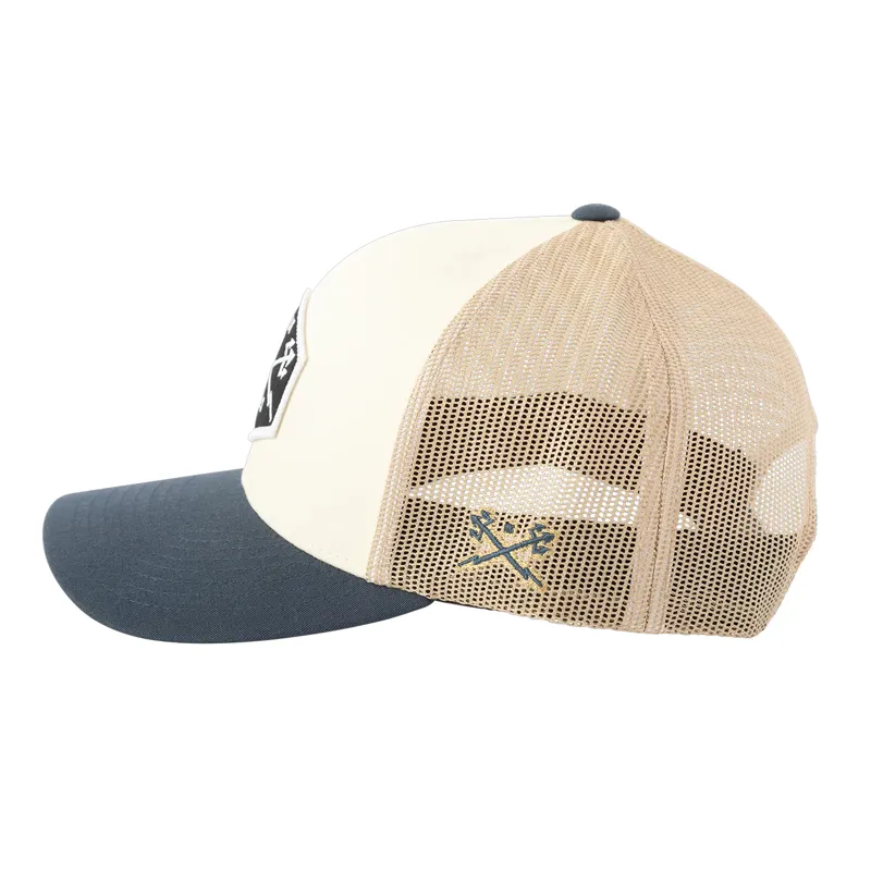 Dark Seas Progress Cap in White/Navy-1