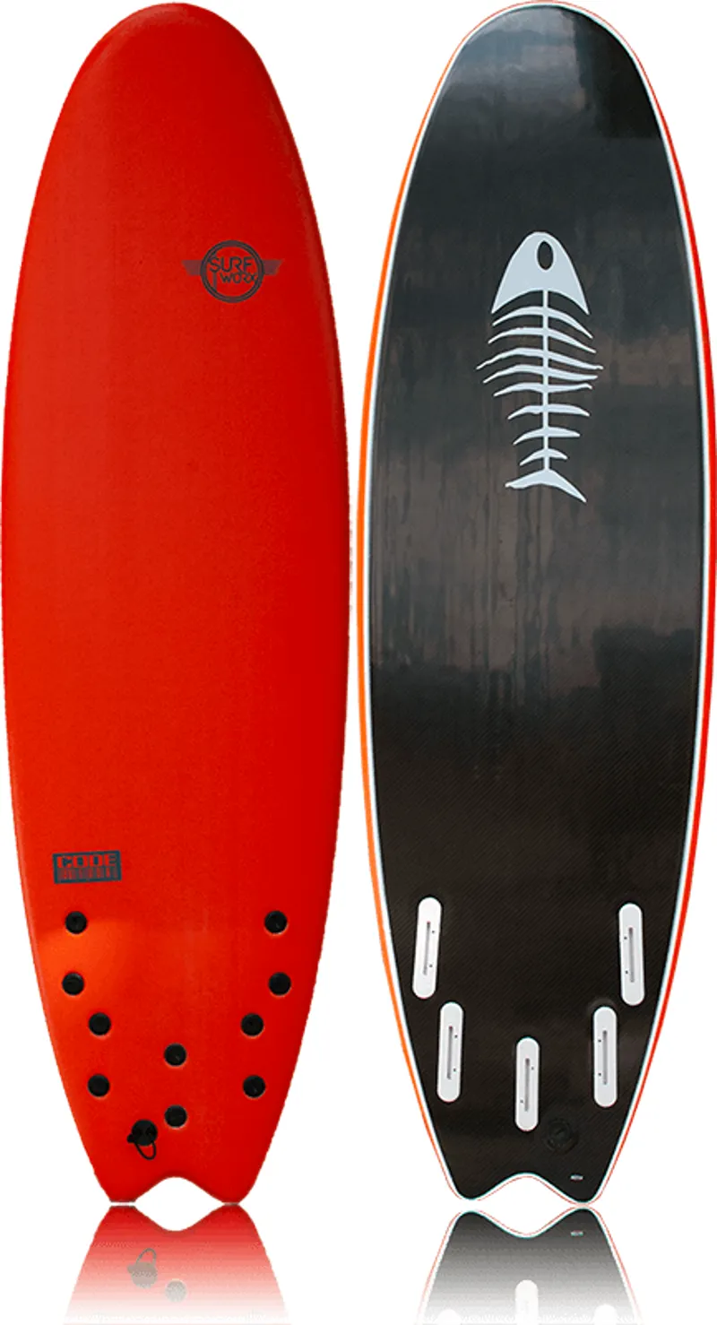 Surfworx / Pro-Line Code 5-Fin / Soft Surfboard / Orange