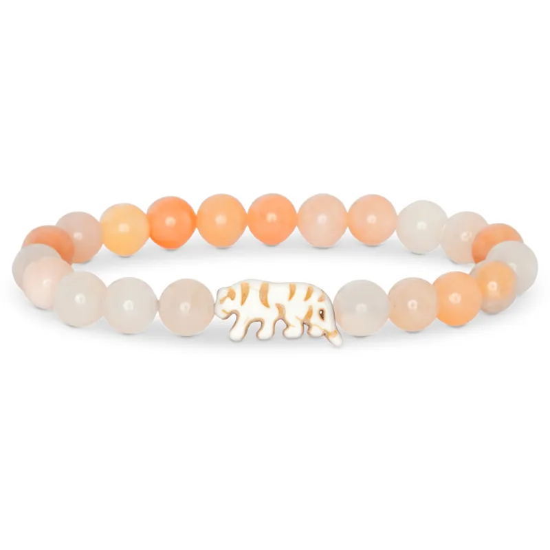 Fahlo The Prowl Tiger Tracking Bracelet in Hibiscus