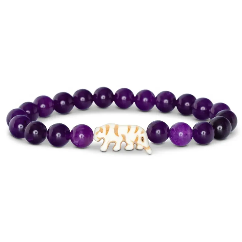 Fahlo The Prowl Tiger Tracking Bracelet in Royal Purple