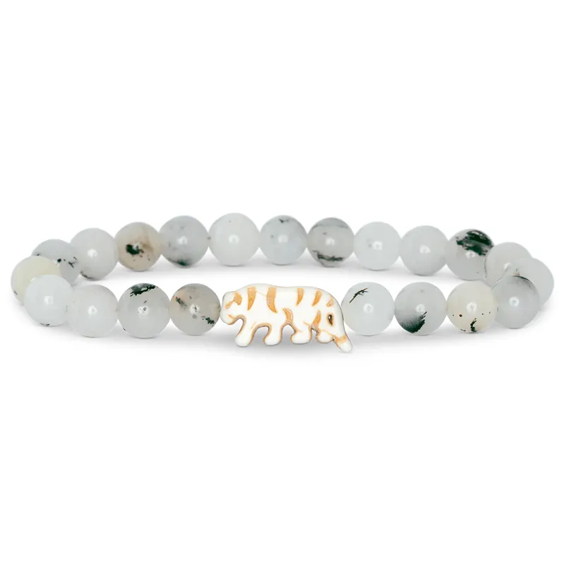 Fahlo The Prowl Tiger Tracking Bracelet in Siam Stone