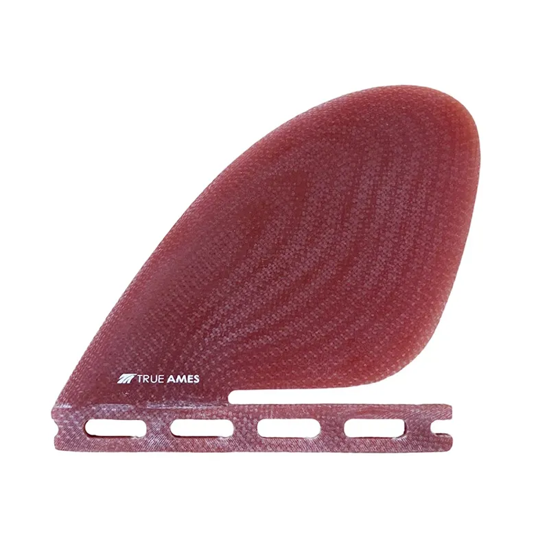 True Ames Rabbit's Tail Futures Compatible Trailer Fin in Rust