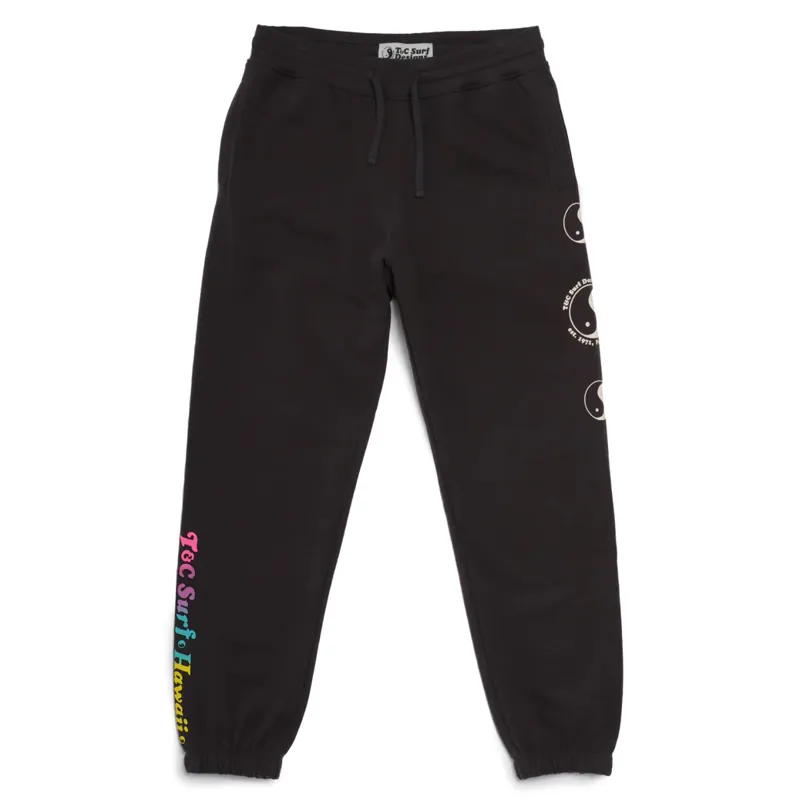 T and C Set Rail Sweat Pant in Washed Black