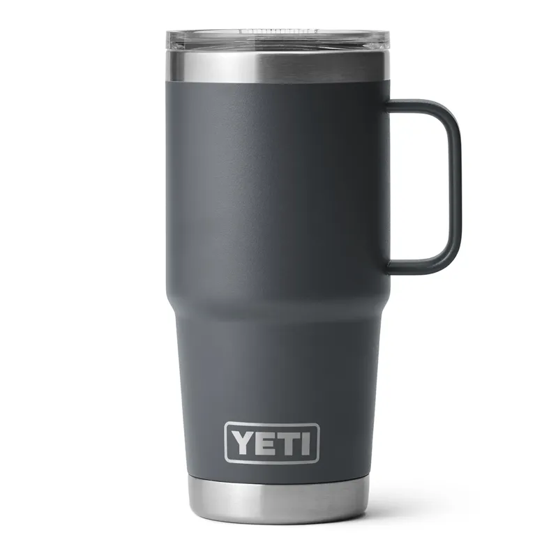 Yeti Rambler 20oz Travel Mug in Charcoal-1