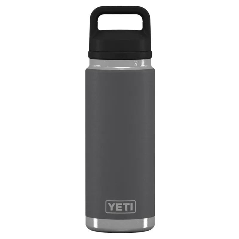 Yeti Rambler 26oz Chug Bottle in Charcoal
