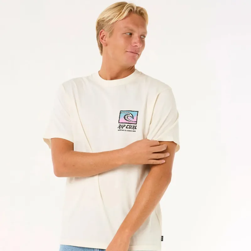Rip Curl Raw Energy Trad Tee in Bone-1