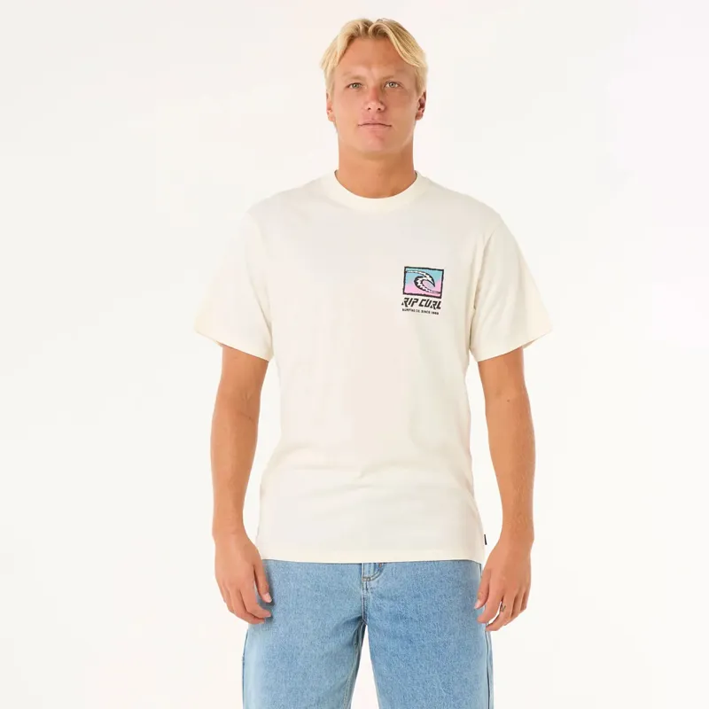 Rip Curl Raw Energy Trad Tee in Bone-2