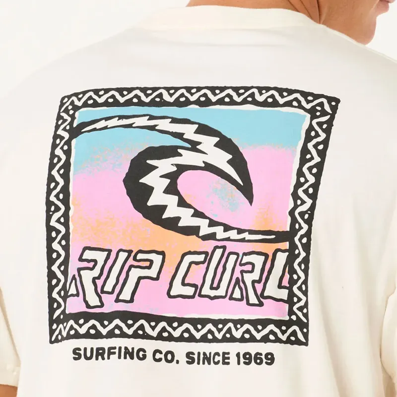 Rip Curl Raw Energy Trad Tee in Bone-3