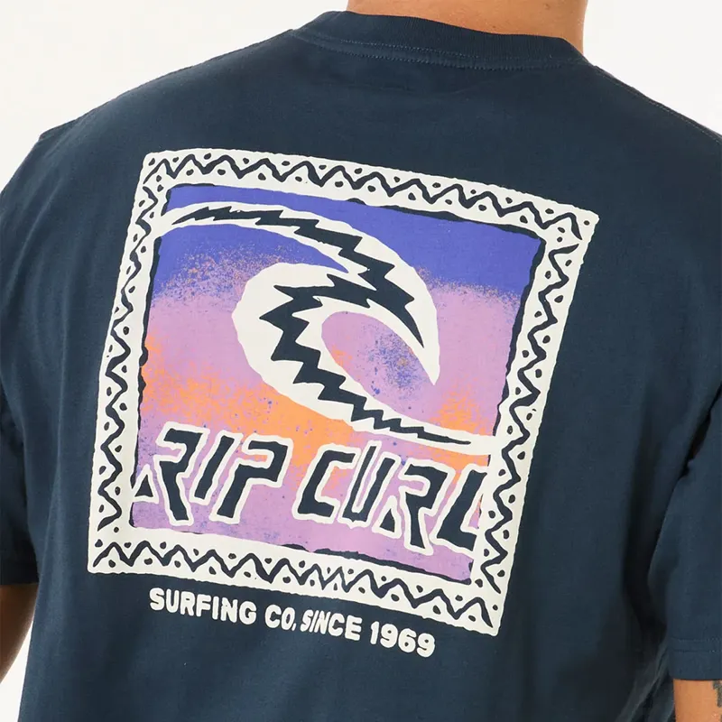Rip Curl Raw Energy Trad Tee in Dark Navy-3