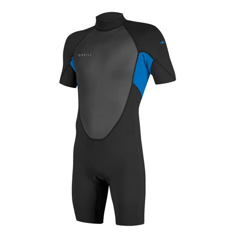 O'Neill Reactor 2mm Back Zip Shorty Wetsuit in Black/Ocean