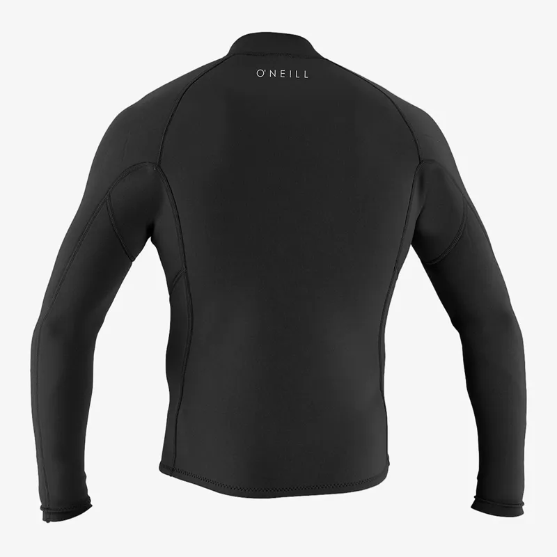 O'Neill Reactor 1.5mm Front Zip Wetsuit Jacket in Black-1