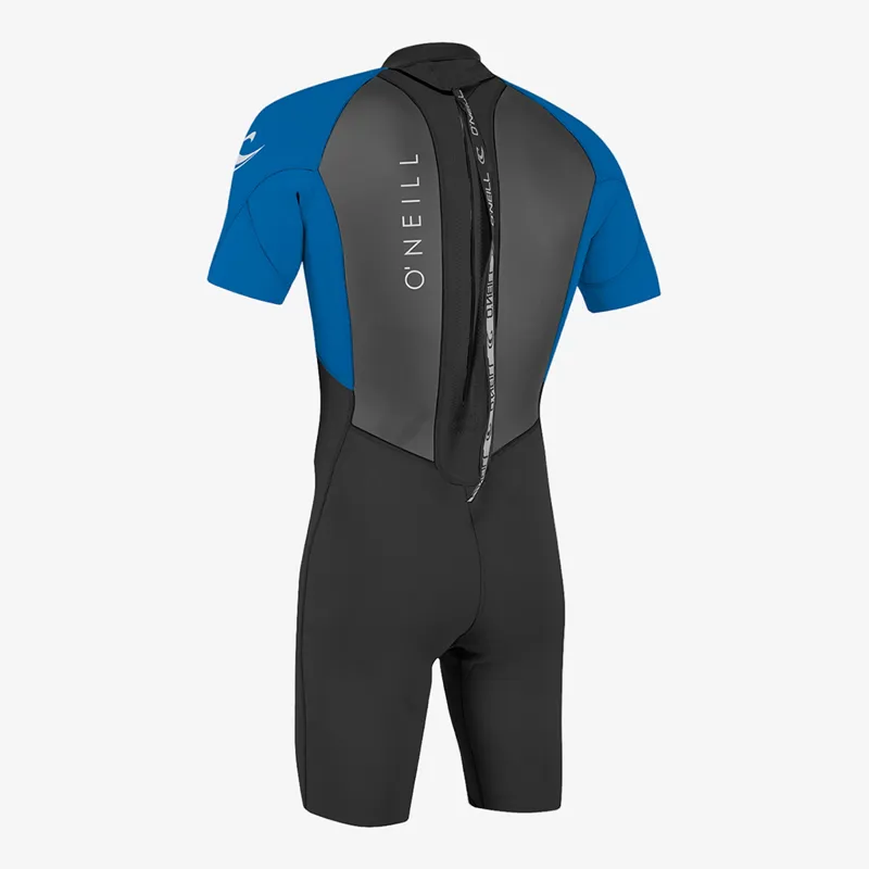 O'Neill Reactor 2026 2mm Back Zip Shorty Wetsuit in Black/Ocean-1