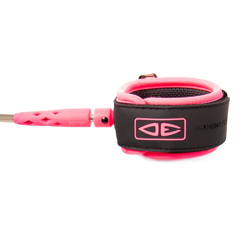 Ocean and Earth Diamond Flex Regular Leash in Pink
